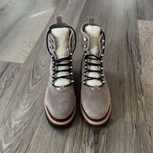 Marc Fisher Izzie Shearling and Suede Boot